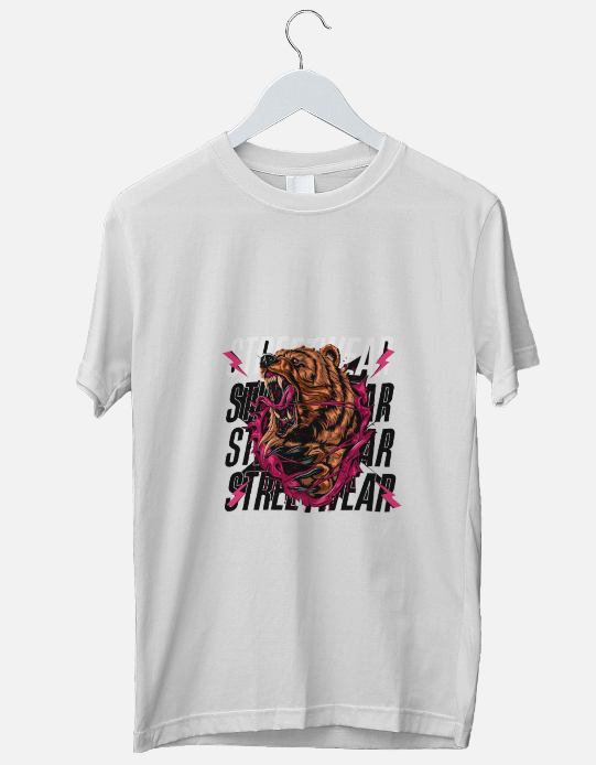 Unisex Standard Crew T-Shirt "angry bear"