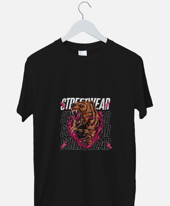 Unisex Standard Crew T-Shirt "angry bear"