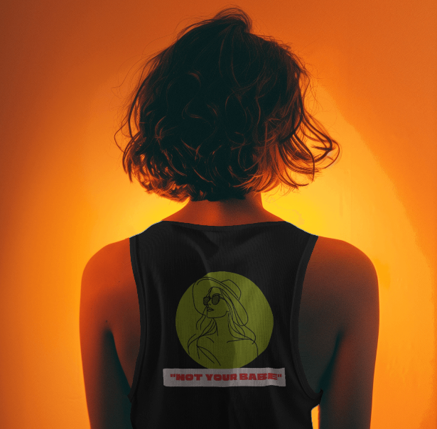 Crop Tank "Not Your Babe"