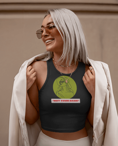 Crop Tank "Not Your Babe"