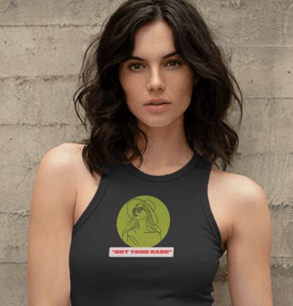 Crop Tank "Not Your Babe"